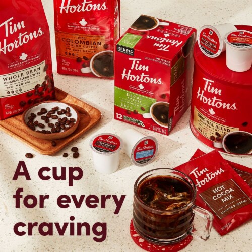 Tim Hortons® Original Blend Medium Roast K-Cup® Coffee Pods Perspective: top