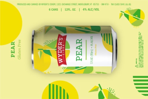 Wyder's® Pear Hard Cider Perspective: top