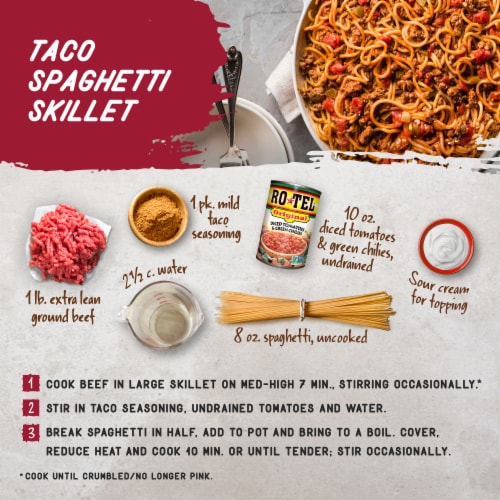 Rotel Original Diced Tomatoes And Green Chilies Perspective: top