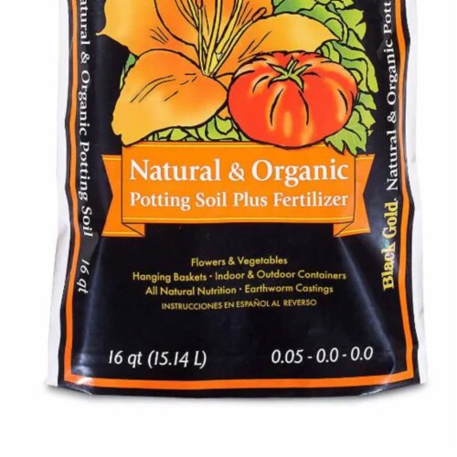 Black Gold® Natural and Organic Potting Soil Plus Fertilizer Perspective: top