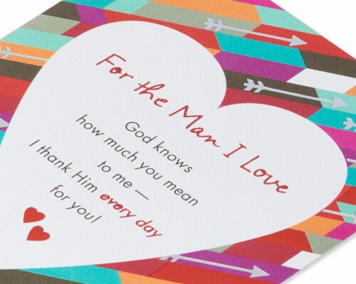 American Greetings Religious Valentine’s Day Card for Husband (Grateful Heart) Perspective: top