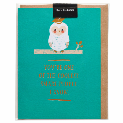 American Greetings (S4) Owl - Graduation Card Perspective: top
