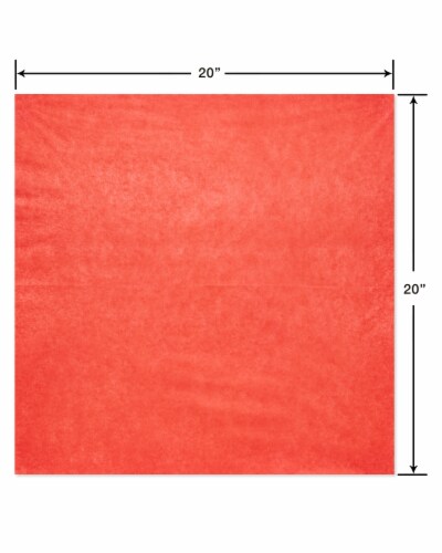 American Greetings Red Green & White Tissue Paper Perspective: top