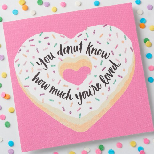 American Greetings Valentine’s Day Card (Donut) Perspective: top