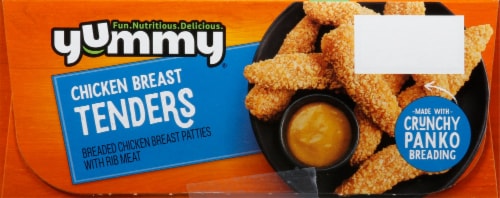 Yummy® All Natural Frozen Chicken Breast Tenders Perspective: top