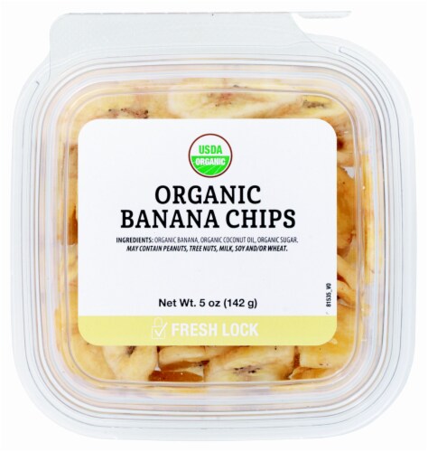 Organic Banana Chips Perspective: top