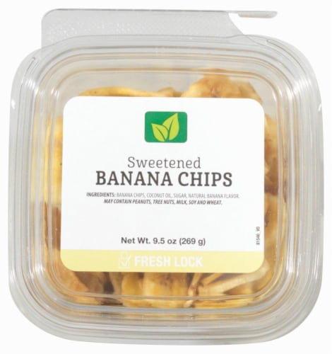 Sweetened Banana Chips Perspective: top