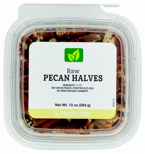 Raw Pecan Halves Perspective: top