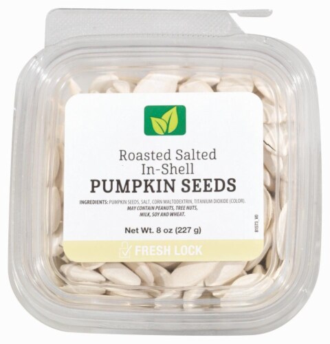 Roasted Salted In-Shell Pumpkin Seeds Perspective: top