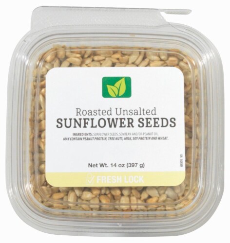 Roasted Unsalted Sunflower Seeds Perspective: top