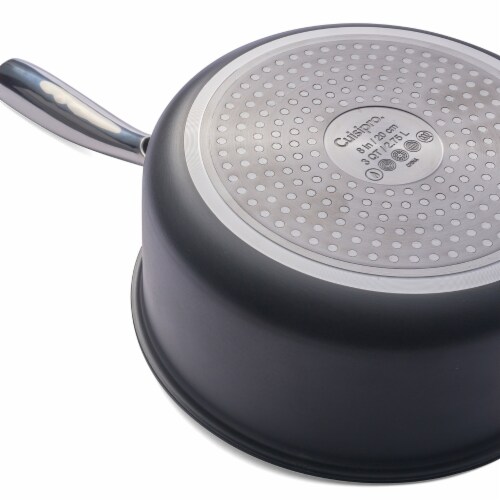 Cuisipro Easy Release Hard Anodized 3 Quart Saucepan Perspective: top