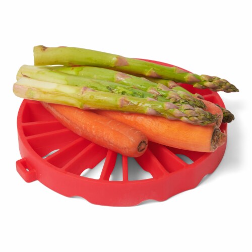 Cuisipro Silicone Dual Trivet, Red Perspective: top