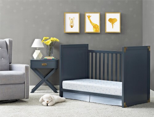 Baby Relax Nightstand Nursery Furniture Graphite Blue Wood 18.00 x 20.75 x 25.00 Harris Teeter