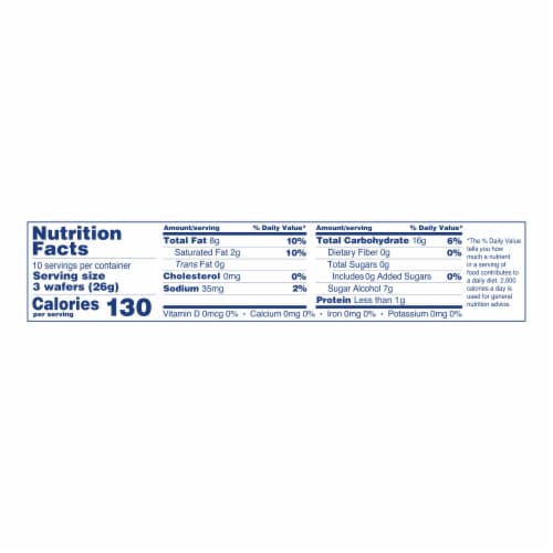 Voortman Bakery™ Sugar Free Vanilla Wafer Cookies Perspective: top