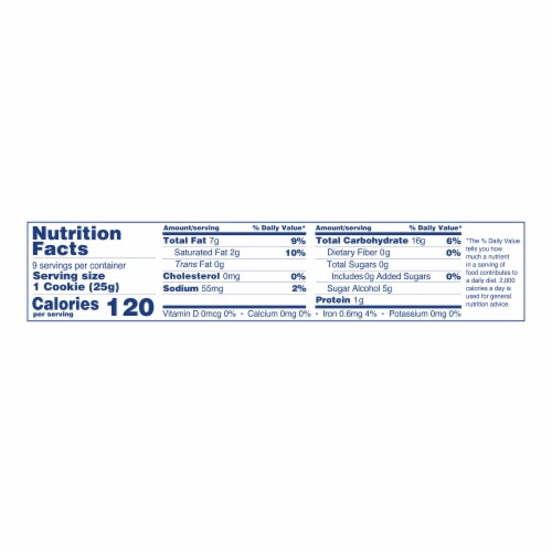 Voortman Bakery™ Sugar Free Shortbread Cookies Perspective: top