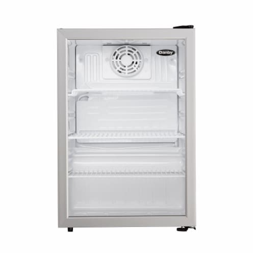 Danby 2.6 Cu. Ft. Steel Home Glass Door Mini Fridge Compact