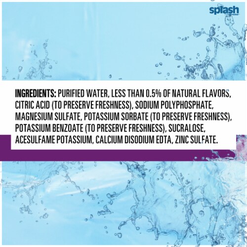 Splash Blast™ Acai Grape Flavored Bottled Water Perspective: top