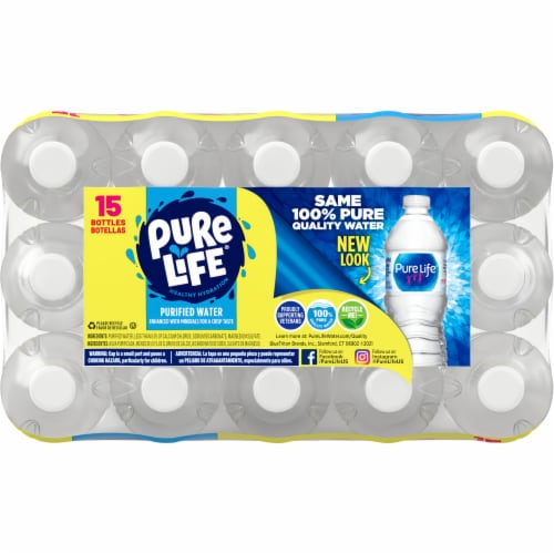Pure Life® Purified Bottled Water Perspective: top