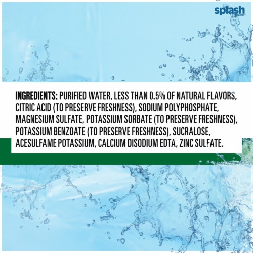 Splash Blast™ Lemon Flavored Bottled Water Perspective: top
