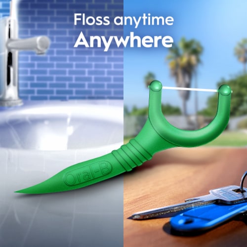 Oral-B Glide with Scope Outlast Long Lasting Mint Flavor Floss Picks Perspective: top