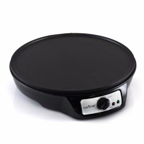 NutriChef PCRM12 Electric Griddle and Crepe Maker Perspective: top