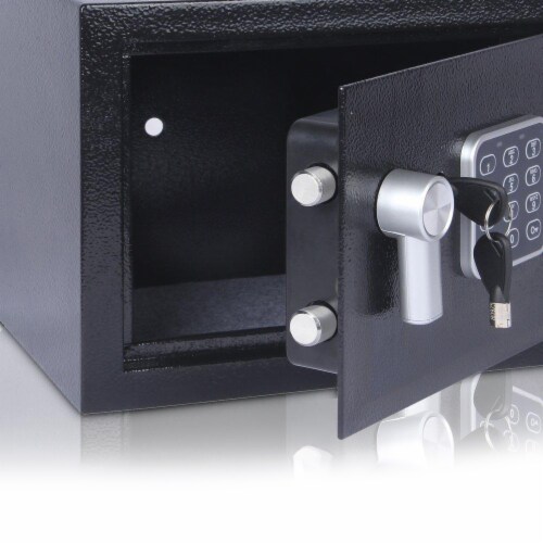 SereneLife SLSFE15 Fireproof Electronic Digital Combination Safe Box with Keys Perspective: top