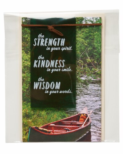 American Greetings Father's Day Card (Strength Kindness Wisdom) Perspective: top