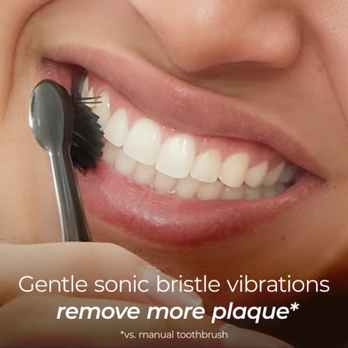Gleem Black Electric Toothbrush Perspective: top