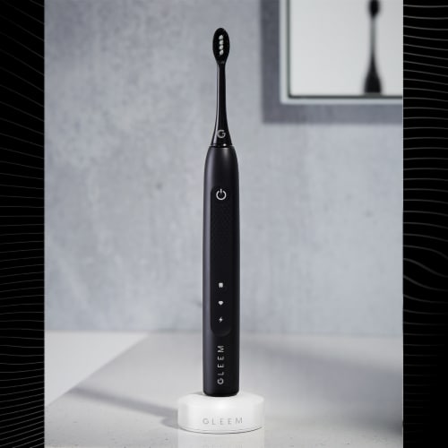 Gleem Black Toothbrush Refill Head Perspective: top