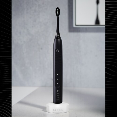 Gleem Black Toothbrush Refill Head Perspective: top