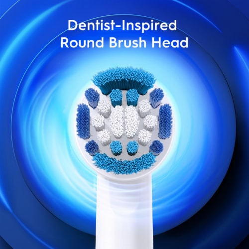 Oral-B Black Rechargeable Pro 500 Electric Toothbrush with Brush Head Perspective: top