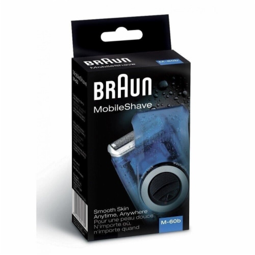 Braun MobileShave Men's Washable Travel Mobile Electric Shaver M60b Perspective: top
