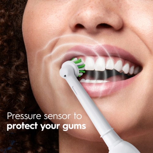 Oral-B Pro 1000 Rechargeable Electric White Electric Toothbrush Perspective: top