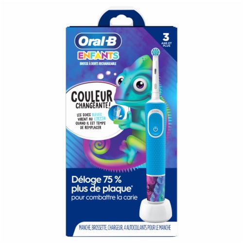 Oral-B Kids Electric Sensitive Toothbrush and Timer Perspective: top