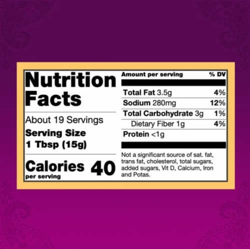 Patak's® Hot Indian Concentrated Spicy Curry Paste Perspective: top
