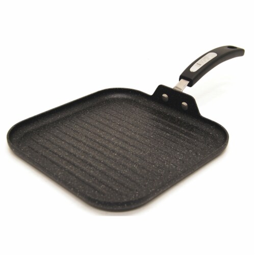 The Rock By Starfrit 030321-006-000 The Rock By Starfrit 10 Grill Pan With Bakelite Handles Perspective: top