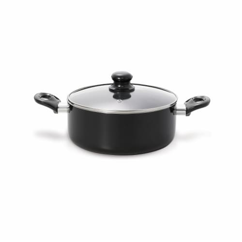 Starfrit Usa Inc Black Saucepan With Lid, 5.3 qt. Perspective: top
