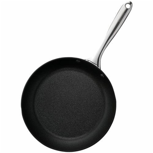 THE ROCK by Starfrit 8 in. Forged Aluminum Diamond Fry Pan Black (034720-004-0000) SRFT034720 Perspective: top