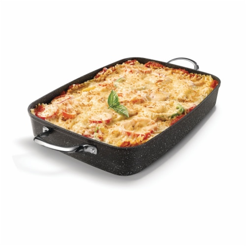 Starfrit USA Inc Roaster With Rack, 12 x 17 x 3 in. Perspective: top