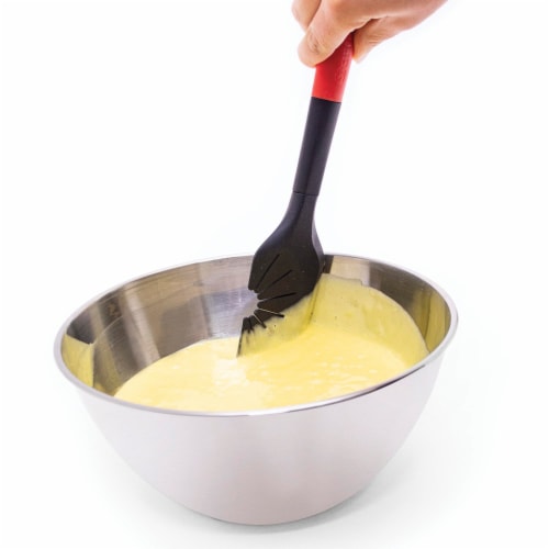Starfrit 092959-006-0000 Silicone Spatula with Whisk Cleaner Perspective: top
