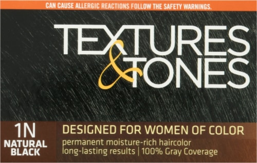 Clairol® Textures & Tones 1N Natural Black Permanent Hair Color Perspective: top