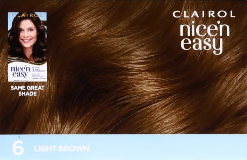 Clairol Nice 'N Easy 6 Light Brown Permanent Hair Color Perspective: top