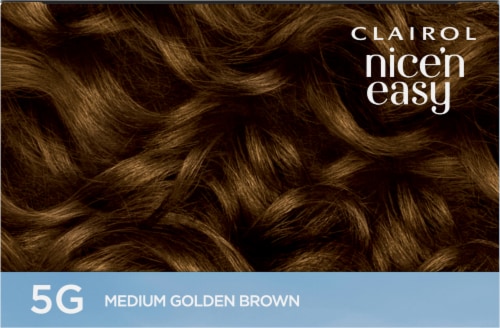 Clairol Nice'n Easy 5G Medium Golden Brown Permanent Hair Color Perspective: top
