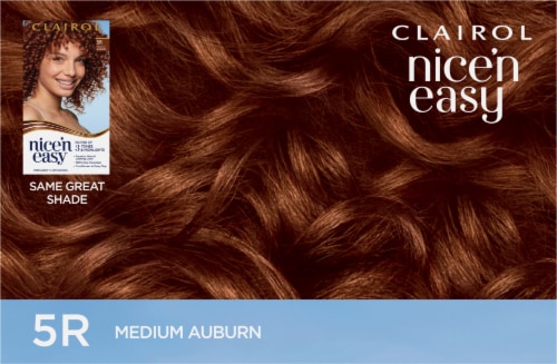 Clairol Nice'n Easy Permanent Hair Color 5R Medium Auburn Perspective: top