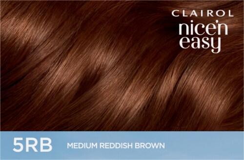 Clairol Nice'n Easy 5RB Medium Reddish Brown Permanent Hair Color Perspective: top