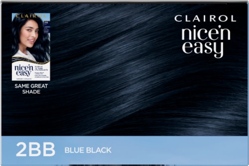 Clairol Nice'n Easy Permanent Hair Color 2BB Blue Black Perspective: top