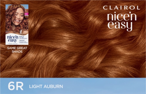Clairol Nice'n Easy 6R Light Auburn Permanent Hair Color Perspective: top
