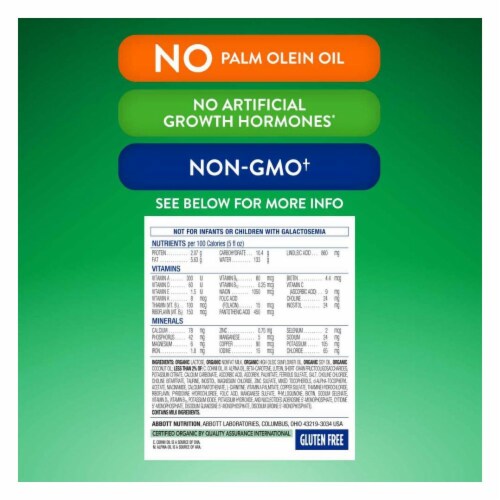 Similac® Organic Milk-Based Powder with Iron Infant Formula Perspective: top