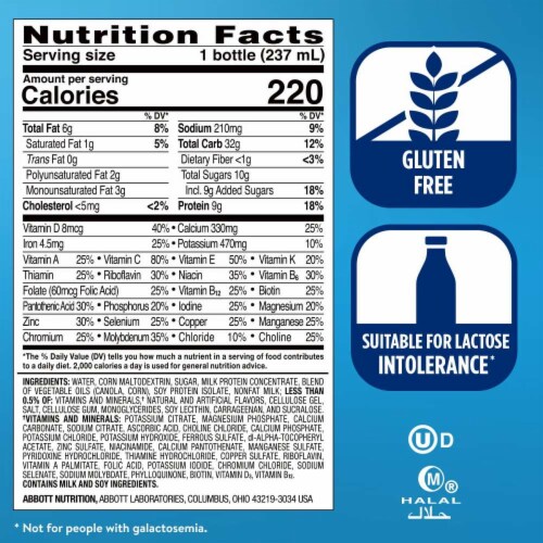 Ensure® Original Butter Pecan Ready-to-Drink Nutrition Shakes Perspective: top