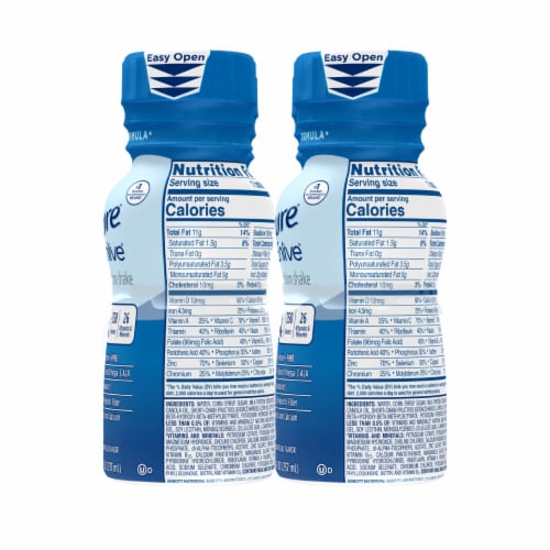 Ensure® Enlive® Vanilla Advanced Nutrition Shakes Perspective: top